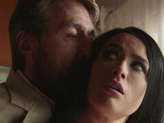 Blasen, Braunhaarige, Schmutzig, Handjob, Hd, Lecken, Natürlichen titten, Muschi