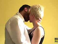 Tattooed sub squirts during anal with maledom