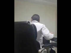 Hot Latina MILF fucks doctor in his office with her big natural tits