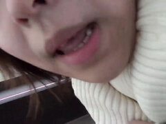 Cul, Dingue, Érotique, Japonaise, Public, Chatte, Solo, Adolescente