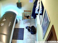 最高, ブロンド, チェコ, Hd, ピアス, 現実, 日光浴室, のぞき