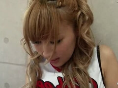 Asiatique, Pom pom girl, Japonaise, Petite femme, Élève, Maigrichonne, Nénés, Laide