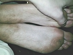 43 year old lady with dirty big soles