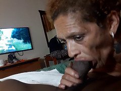 Latina crackhead granny deepthroat swallow