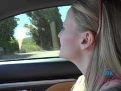 Amateur, Blonde, Exhib, Petite amie, Orgasme, Petite femme, Public, Chatte