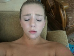 Grosser arsch, Bikini, Blondine, Blasen, Piercing, Muschi, Rasiert, Vibrator