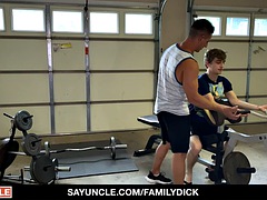 Blondine, Blasen, Süss, Schwul, Sporthalle, Muskel