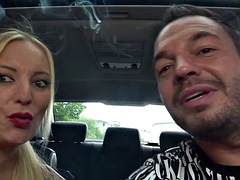 PUBLIC FUCK IN HANOVER With a skinny blonde who gives a blowjob on the street and fucks in the car