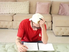 デカチン, ブロンド, フェラチオ, 熟年, 生徒, 教師