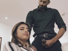 Grote mammen, Pijpbeurt, Rondborstig, Mollig, Diep in de keel, Fetisj, Latijnse vrouw, Naakt