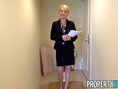 Propertysex - blondie southern milf real estate agent gets cum inside