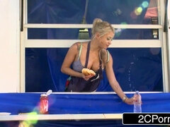 Rubia, Mamada, Tetona, Polla, Divertido, Madres para coger, Tetas, Juguetes