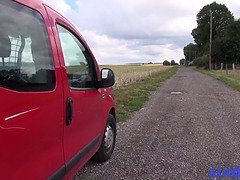 Anal, Cul, Preservatif, Femme couguar, Français, Mature, Petite femme, Public