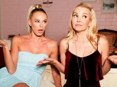 69, Cul, Doigter, Embrassement, Lesbienne, Lingerie, Chatte, Jarretelles