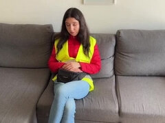 Sucer une bite, Bus, Éjaculation interne, Doigter, Punition, Chatte, Rugueux, Russe