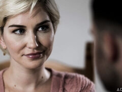 デカ尻, デカパイ, ブロンド, フェラチオ, チン, ショートヘア, ガリガリ, ティーン