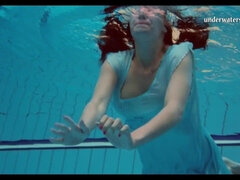 Nana, Femelle, Fétiche, Piscine, Public, Russe, Solo, Sous marin