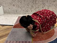 Asiatique, Bondage, Chinoise, Plan cul à trois