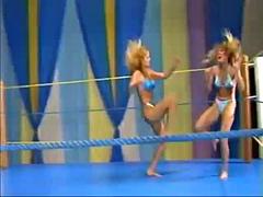 Wrestling: Blonde, Vintage  Unsensored Porn