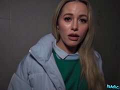 Blond, Pijpbeurt, Handbeurt, Tepels, Buiten, Panty, Gezichtspunt, Kut duiken