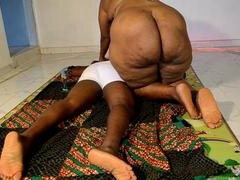 Afrikanisch, Wohlbeleibte schöne frauen, Paar, Furzen, Massage, Reif, Muschi