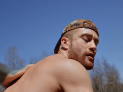 Dominant hunter barebacks bottom outdoor