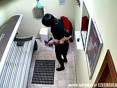 Amateur, Penetracion con dedos, Masturbación, Coño, Realidad, Solarium, Solo, Voyeur
