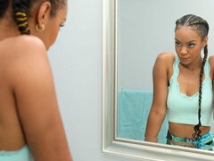 Blasen, Hundestellung, Schwarz, Behaart, Natürlichen titten, Dürr, Jungendliche (18+), Eng