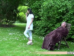 素人, 美人, フェラチオ, 巨乳な, 祖父, 馬乗り, 剃毛, ヤリマン