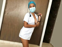 Arabe, Asiatique, Brunette brune, Médecin, Indienne, Lingerie, Infirmière
