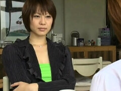 Japanese babes in weird fucking contest with horny Asian men