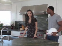 Negro, Mamada, Morena, Acercamiento, Hd, Interracial, Cocina, Latina