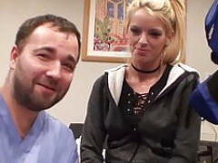 $CLOV – Boobalicious Blond Bella Ink Gets Gyno Exam From Doctor Tampa