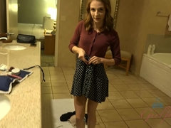 Cul, Grossier, Culottes ou slips, Petite femme, Piercing, Chatte, Jupe, Nénés