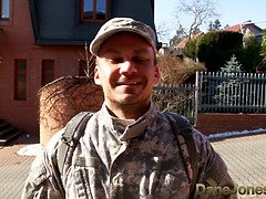 Армия, Большой член, Парочка, Ноги, Чудовищные размеры, Оргазм, Бритые, Сиськи