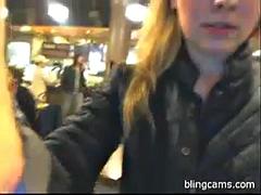 Flashing cafe: Big Tits, Amateur  Public Nudity Porn