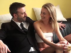 Blond, Gebondenheid, Sperma shot, Dominatie, Hd, Tiener, Tieten likken, Vibrator