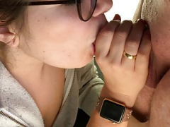 She loves giving blowjob my dick and also tasting my cum