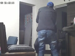 Spy Camera Captures: Blond Stepsister Caught with Hubby