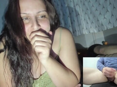 Cul, Gros seins, Brunette brune, Tromperie, Tir de sperme, Pute, Webcam, Épouse