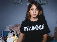 Fille latino, Naturelle, Adolescente, Nénés