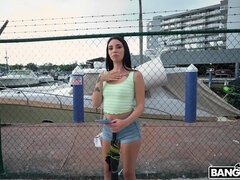 Enthousiasteling, Bruinharig, Autobus, Buiten, Softcore pornografie