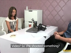 Enthousiasteling, Kont, Grote lul, Pijpbeurt, Vingeren, Geld, Kantoor, Gezichtspunt