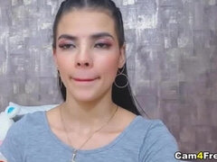 Girl Masturbates Wet Pussy Super Close-up