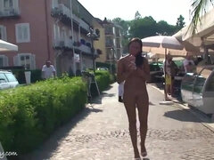 Alena Nude in Public - hot babe erotic clip