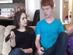 Red haired young guy enjoys fucking his beautiful sister