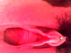 Wife's big clit gaping hungry pussy