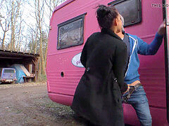 granddad picks up a whorish gal with his trailer