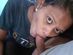 Cute Desi giving his cock a sloppy blowjob in POV