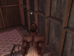 Verga grande, Negro, Cornudo, Polla, Ébano, Granja, Hd, Interracial